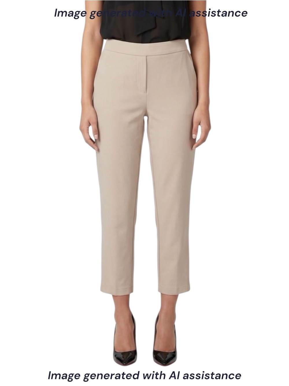 NWT One 5 One L tan satin trouser